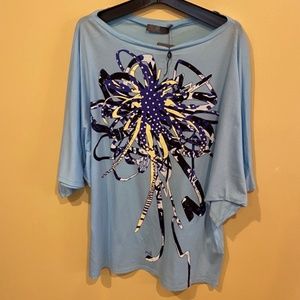 COPY - ALEXANDER MCQUEEN MCQ blue T shirt